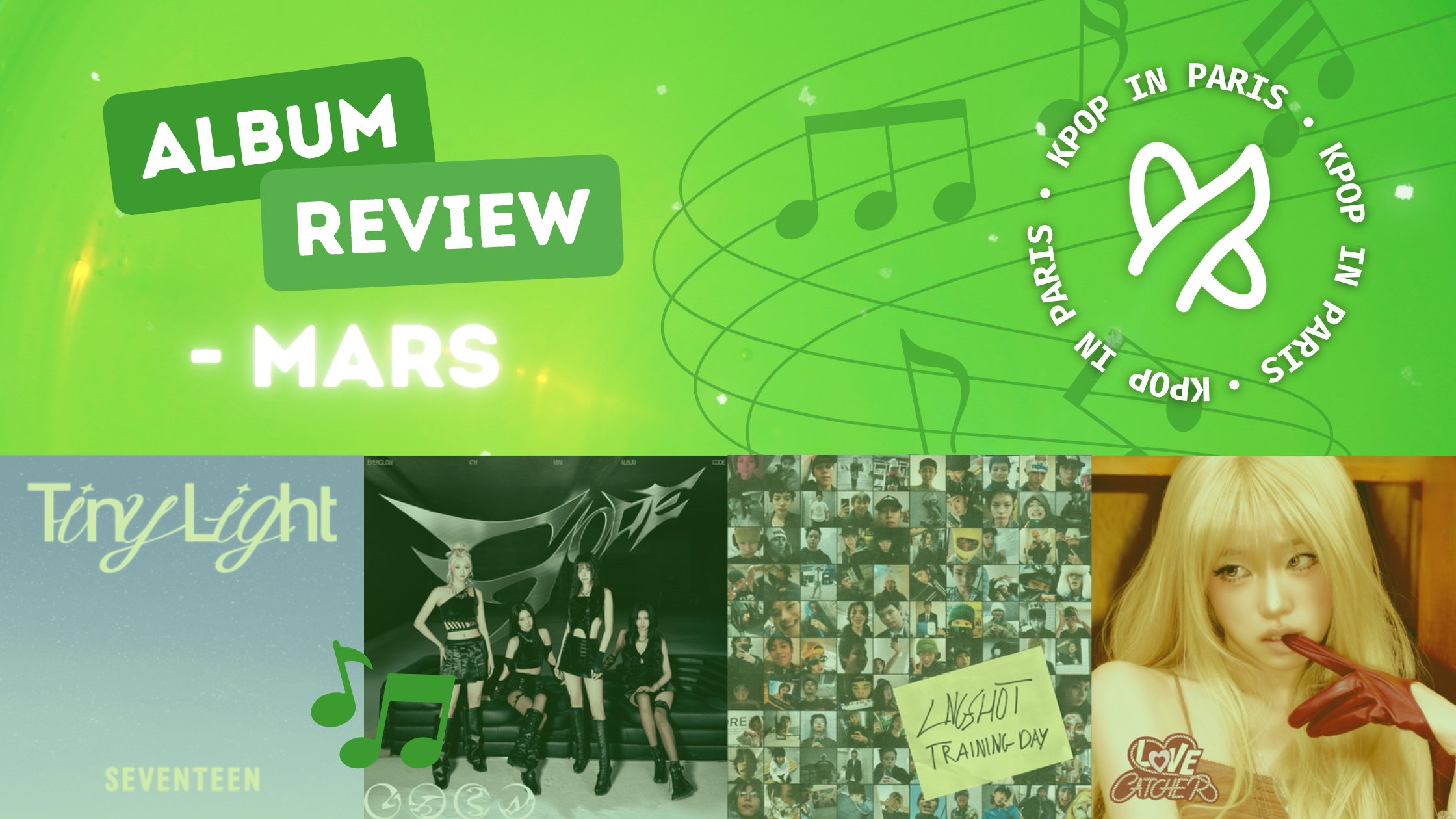 Les nouveautés Kpop du mois de Mars